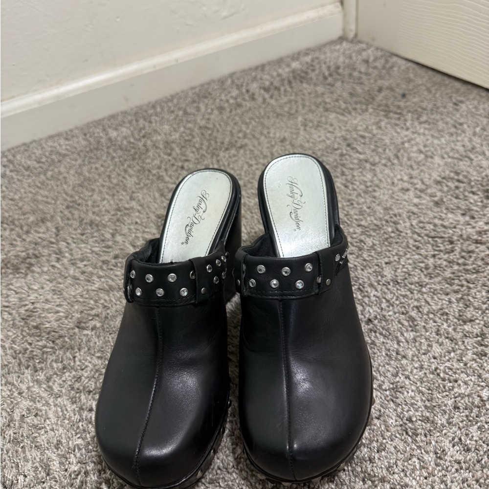 Women’s Harley Davidson Coral Studded Clogs